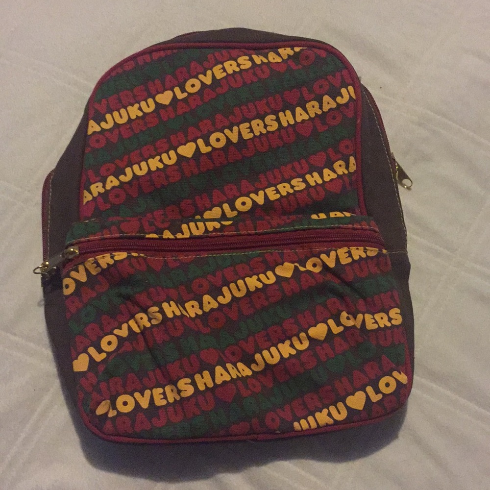 Small Harajuku Lovers Backpack ❤️💛💚